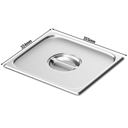 GGM Gastro (6 pcs) Stainless Steel GN Lid GN 2/3 - 355x324x28mm