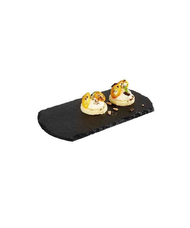 GGM Gastro (6 pcs) STARTER - Slate Serving Board - Natural Slate - 200x100mm - Black