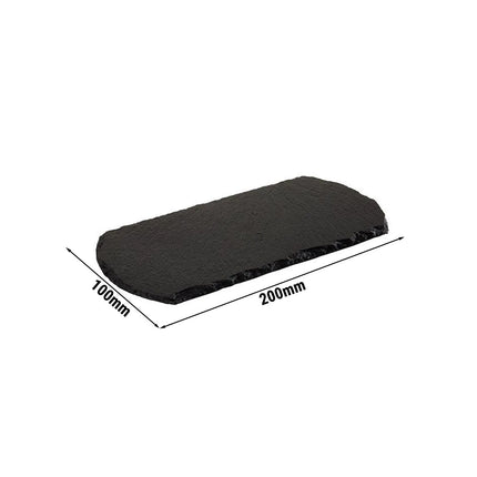 GGM Gastro (6 pcs) STARTER - Slate Serving Board - Natural Slate - 200x100mm - Black