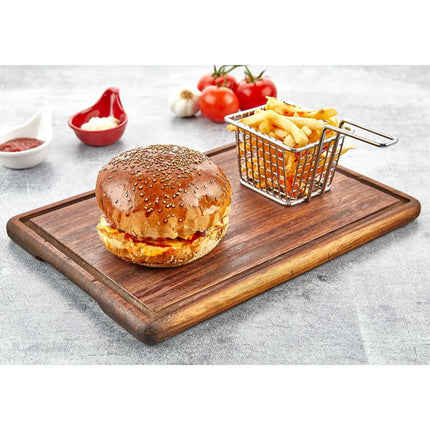 GGM Gastro (6 pcs) Steak Board - Iroko Wood - 400x250mm