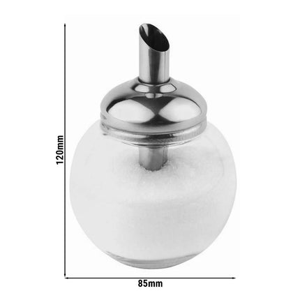 GGM Gastro (6 pcs) Sugar Pourer - Diner-Style - Glass - 150ml - Height: 120mm - with Single Spout