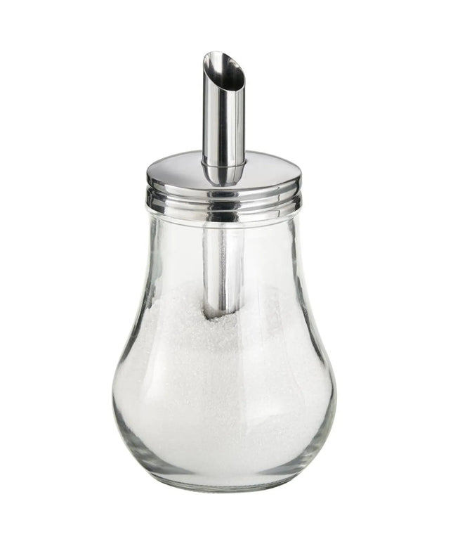 GGM Gastro (6 pcs) Sugar Pourer - Diner-Style - Glass - 250ml - Height: 150mm - with Single Spout