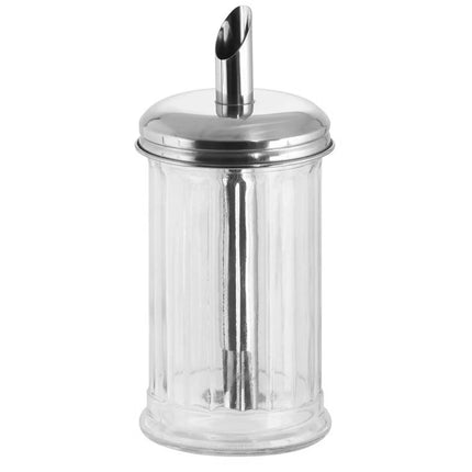 GGM Gastro (6 pcs) Sugar Pourer - Diner-Style - Glass - 320ml - Height: 135mm - with Single Spout