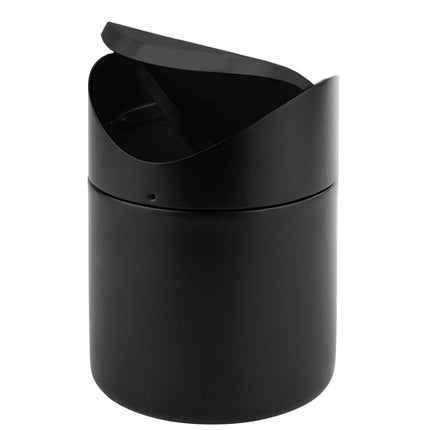 GGM Gastro (6 pcs) Table top bin - Swing bin - 1.2L - 120x120x170mm - with removable swing lid; bayonet closure - Black - Stainless steel