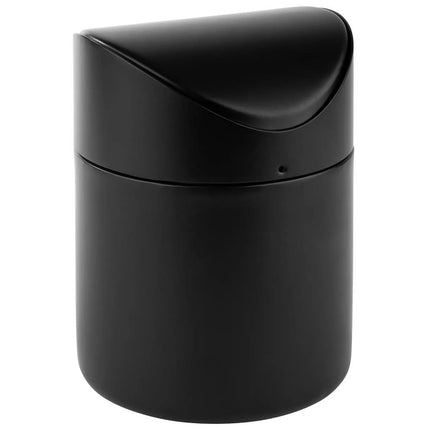 GGM Gastro (6 pcs) Table top bin - Swing bin - 1.2L - 120x120x170mm - with removable swing lid; bayonet closure - Black - Stainless steel