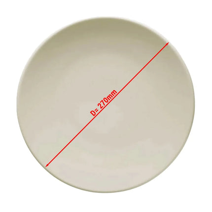 GGM Gastro (6 pcs) TEOS | Plate - flat - Porcelain - Ø270mm - Cream