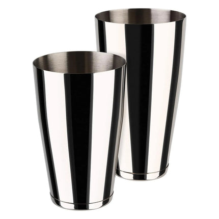 GGM Gastro (6 pcs) Tin-on-Tin Boston Cocktail Shaker - 2-piece set - Stainless steel - 0.70L