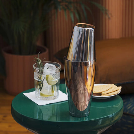 GGM Gastro (6 pcs) Tin-on-Tin Boston Cocktail Shaker - 2-piece set - Stainless steel - 0.70L