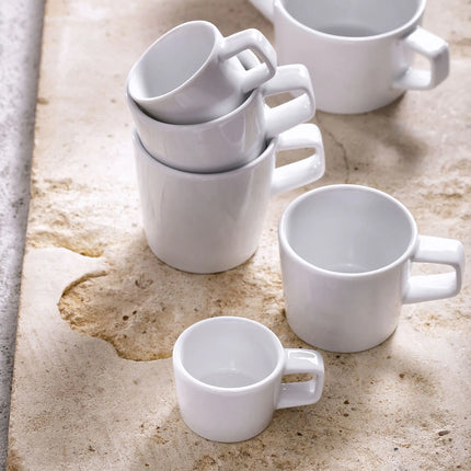 GGM Gastro (6 pcs) WHITE DELIGHT | Coffee Cup White Delight - 250ml - White