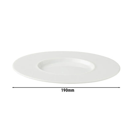 GGM Gastro (6 pcs) WHITE DELIGHT - Coffee saucers - Ø190mm - White