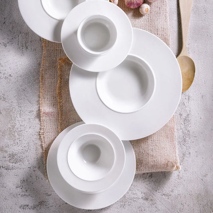 GGM Gastro (6 pcs) WHITE DELIGHT | Deep Plate - Porcelain - Ø300mm - White