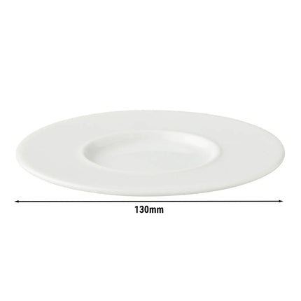 GGM Gastro (6 pcs) WHITE DELIGHT - Espresso saucers - Ø130mm - White