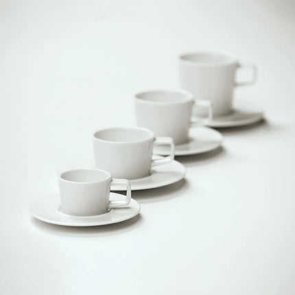 GGM Gastro (6 pcs) WHITE DELIGHT - Espresso saucers - Ø130mm - White