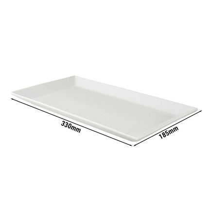 GGM Gastro (6 pcs) WHITE DELIGHT - Plate - 330x185mm - White