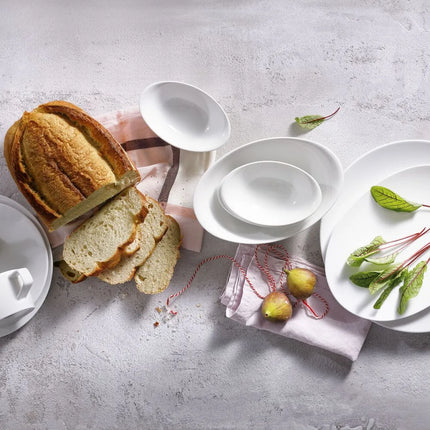 GGM Gastro (6 pcs) WHITE DELIGHT | Plate - flat - Porcelain - Ø160mm - White