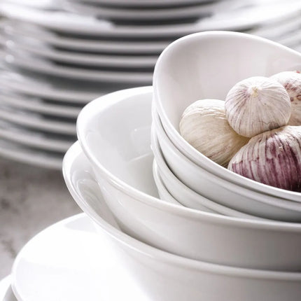 GGM Gastro (6 pcs) WHITE DELIGHT | Plate - flat - Porcelain - Ø160mm - White