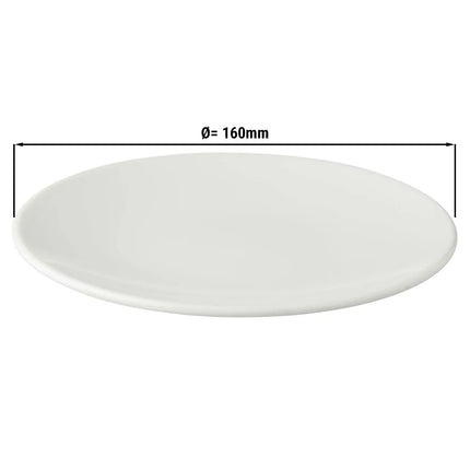 GGM Gastro (6 pcs) WHITE DELIGHT | Plate - flat - Porcelain - Ø160mm - White