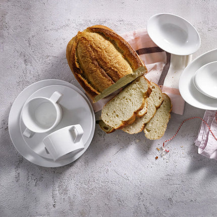 GGM Gastro (6 pcs) WHITE DELIGHT | Plate - flat - Porcelain - Ø210mm - White