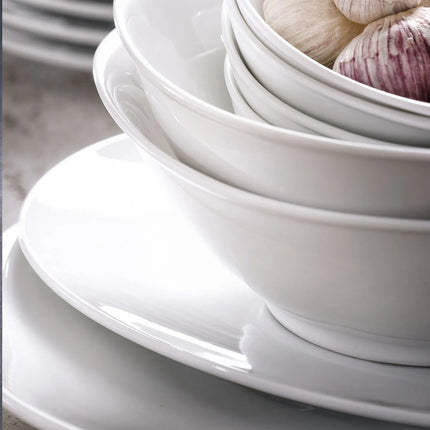 GGM Gastro (6 pcs) WHITE DELIGHT | Plate - flat - Porcelain - Ø250mm - White