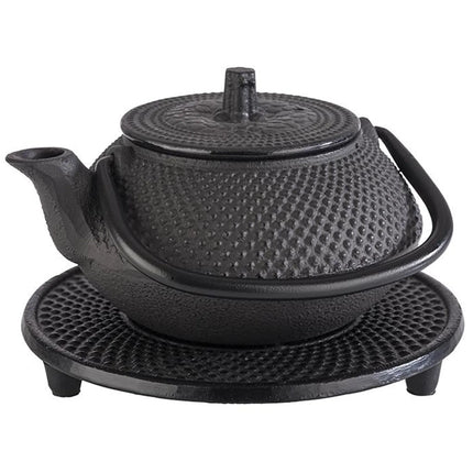 GGM Gastro (6 pieces) Cast Iron Teapot Stand Trivet – Ø 135 mm - 15 mm high - ASIA style - for ASIA teapots