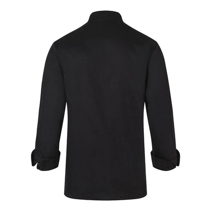GGM Gastro (6 pieces) KARLOWSKY | Basic Chef Jacket – Unisex - Black - M - 10 Ball Buttons