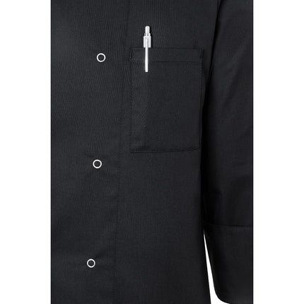 GGM Gastro (6 pieces) KARLOWSKY | Basic Chef Jacket – Unisex - Black - XXL - Press Studs