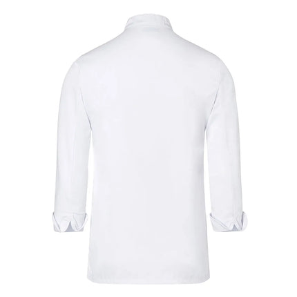 GGM Gastro (6 pieces) KARLOWSKY | Basic Chef Jacket – Unisex - White - 3XL - Press Studs