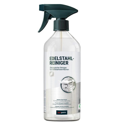 GGM Gastro (6 pieces) Stainless Steel Cleaner & Polish Spray – 750 ml - eco‑friendly - 3‑in‑1 degreaser