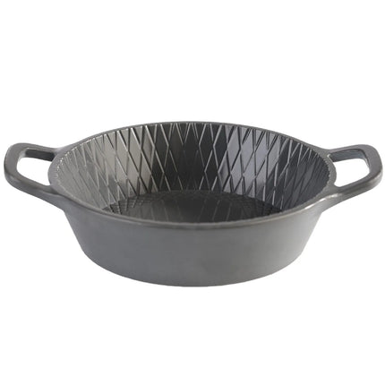 GGM Gastro (60 pcs) Bowl - MINI - Melamine - 70ml - 115x85mm - Depth: 25mm - with carry handles - Grey