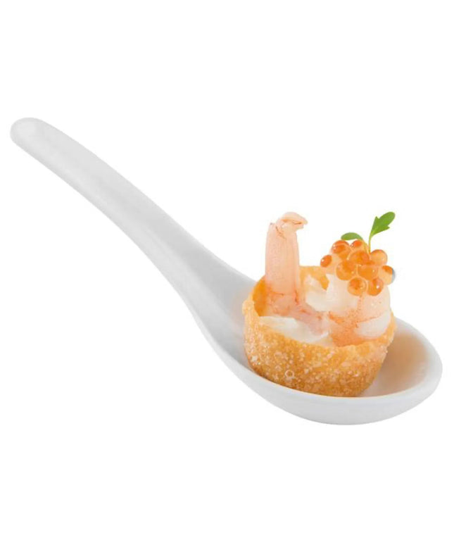 GGM Gastro (60 pcs) Canape spoon - HONG KONG - Melamine - 130mm - White