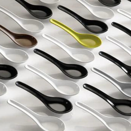 GGM Gastro (60 pcs) Canape spoon - HONG KONG - Melamine - 135mm - Black