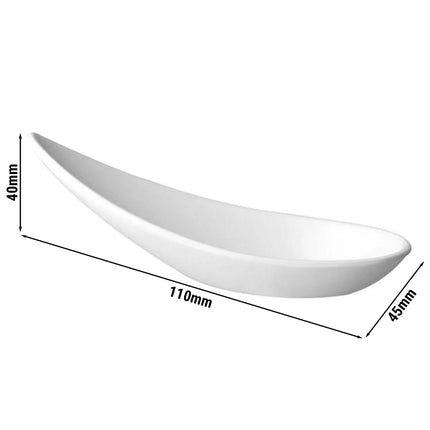 GGM Gastro (60 pcs) Canape spoon - MING HING - Melamine - 110mm - White