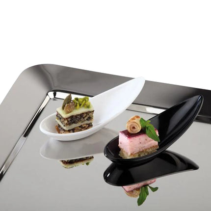 GGM Gastro (60 pcs) Canape spoon - MING HING - Melamine - 110mm - White