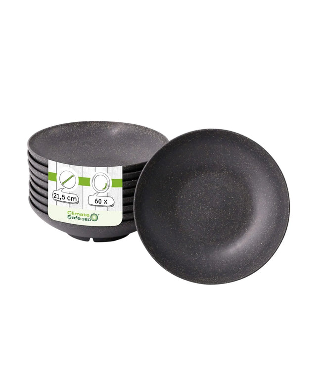 GGM Gastro (60 pcs) Deep Plate - deep - Bio-Compound - Ø215mm - Grey