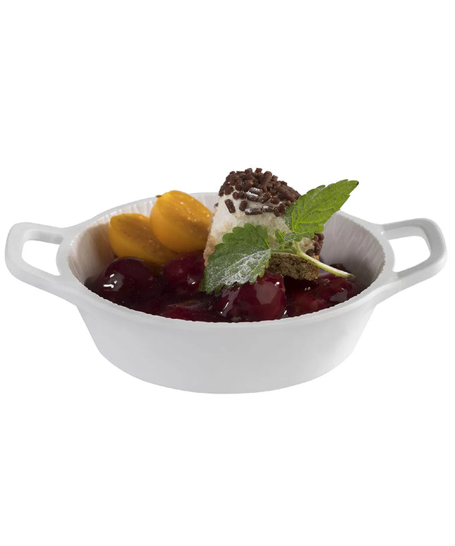 GGM Gastro (60 pcs) Dessert Bowl - MINI - Melamine - 70ml - round - Ø 85mm - 115x85mm - Depth: 25mm - White