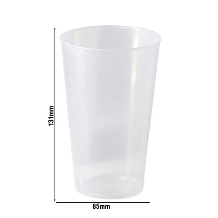 GGM Gastro (60 pcs) Polycarbonate Cup (reusable) - 400ml - Ø 85mm - Clear