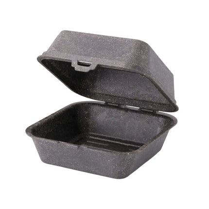 GGM Gastro (60 pcs) Reusable Burger Box - 157x148x84mm - Grey