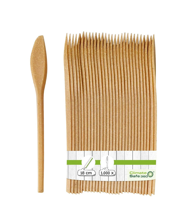 GGM Gastro (60 pcs) Reusable Knife - 180mm - Brown