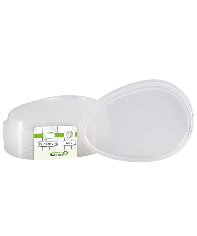 GGM Gastro (60 pcs) Reusable Lid - 259x200mm - Clear