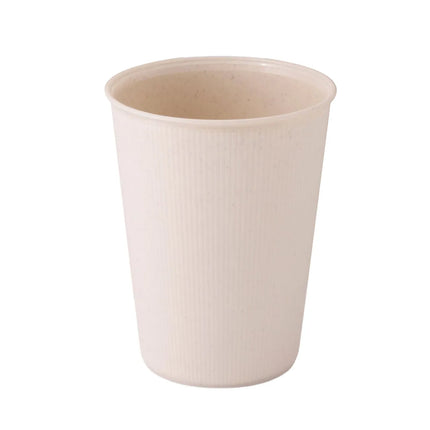 GGM Gastro (60 pcs) Reusable Ribbed Tumbler - 400ml - Ø 90mm - Cream White