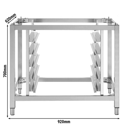 GGM Gastro 6x GN 1/1 Commercial Combi Oven Base Frame - 920x620x700mm - Stainless Steel - for BKDV1200-2SM#HGNV12N