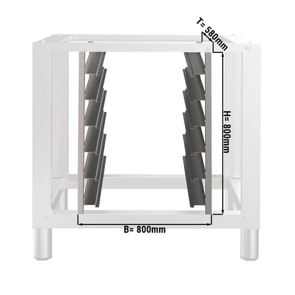 GGM Gastro 6x GN 1/1 Rack for Base Frame - 800x580x800mm - Stainless Steel - for HUV800-2