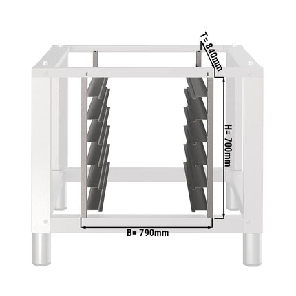 GGM Gastro 6x GN 1/1 Rack for Proofing Cabinet - 790x840x700mm - Stainless Steel - with Rails spacing 80mm - for UKDV1255 - UKDV1255