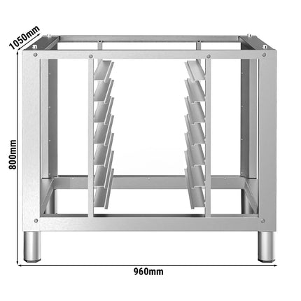 GGM Gastro 7x GN 2/1 rails Commercial Combi Oven Base Frame - 960x1050x800mm - Stainless Steel - for KDDV621N & KDDV1021N