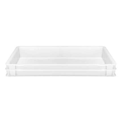 GGM Gastro (8 Cái) Khay Đựng Bột Pizza - 600x400mm - Cao 70mm - Polypropylene - Trắng