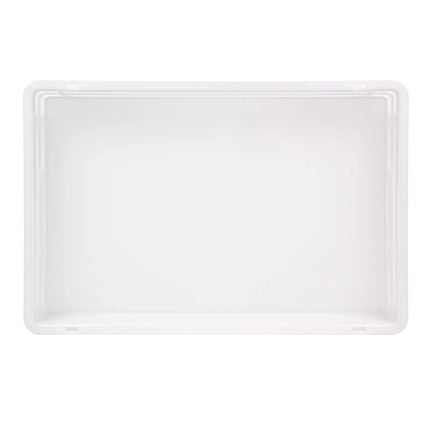 GGM Gastro (8 Cái) Khay Đựng Bột Pizza - 600x400mm - Cao 70mm - Polypropylene - Trắng