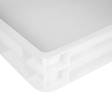 GGM Gastro (8 Cái) Khay Đựng Bột Pizza - 600x400mm - Cao 70mm - Polypropylene - Trắng