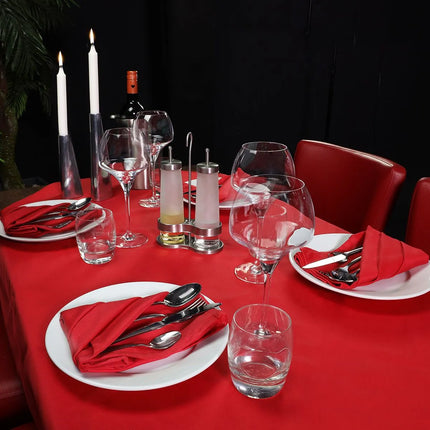 GGM Gastro (80 pcs) Damask Square Tablecloth Vienna - 100x100cm - Fire Red
