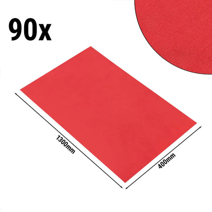 GGM Gastro (90 pcs) Damask Table Runner Vienna - 40x130cm - Fiery Red