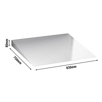 GGM Gastro Access ramp - Stainless steel - 830x750x80mm - for Blast Chiller SFI2011#AG1 - 10% incline